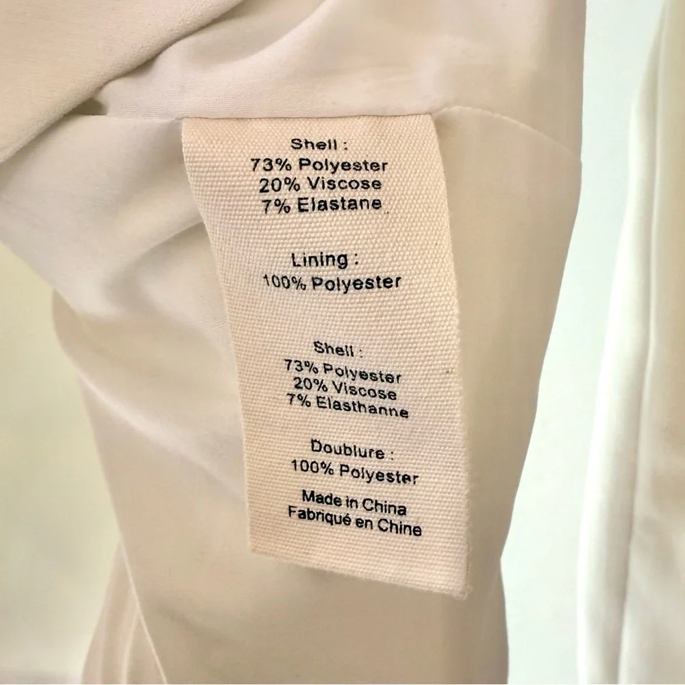 L’AGENCE Chamberlain Classic Tailored Blazer in Ivory Sz 4